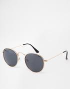 D-struct Round Sunglasses - Gold