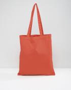 Asos Tote In Rust - White