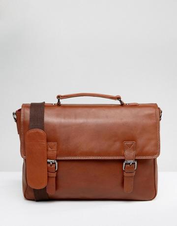 British Belt Co Messenger Bag Tan - Tan
