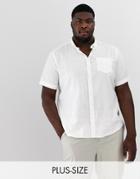 French Connection Plus Short Sleeve Linen Shirt