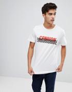 Jack & Jones Originals T-shirt With Checkerboard Logo - White