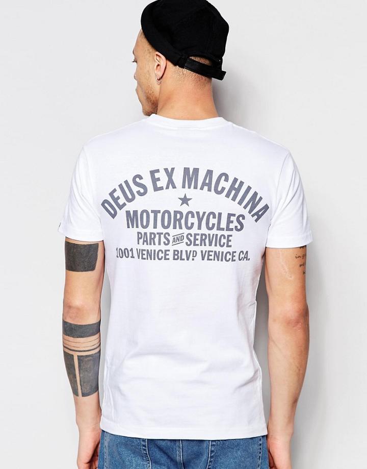 Deus Ex Machina T-shirt With Venice La Back Print - White