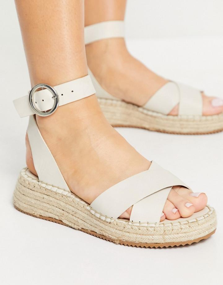 Topshop Peanut Espadrilles In Stone-neutral