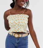 Glamorous Exclusive Woven Waist And Hip Jeans Belt With Tortoiseshell Circle Buckle
