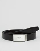 Hugo By Hugo Boss Gadiel Reversible Leather Belt - Black