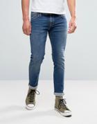Nudie Jeans Co Long John Jean Television Blue Wash - Blue