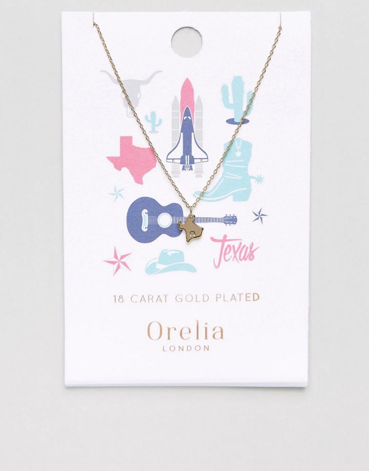 Orelia Texas State Necklace - Gold