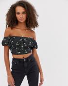 Heartbreak Off Shoulder Ditsy Top - Multi