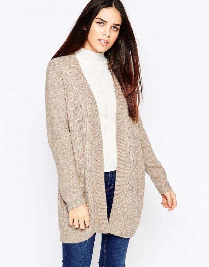 Sugarhill Boutique Hatsy Cardigan With Metallic Fibres - Cream