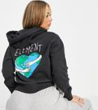 Element Raven Back Print Hoodie In Black Exclusive At Asos