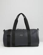 Asos Barrel Bag With Rubberised Finish - Black