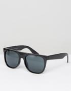 7x Visor Sunglasses In Black - Black