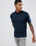 Armani Exchange Shadow Stripe Polo In Navy - Navy