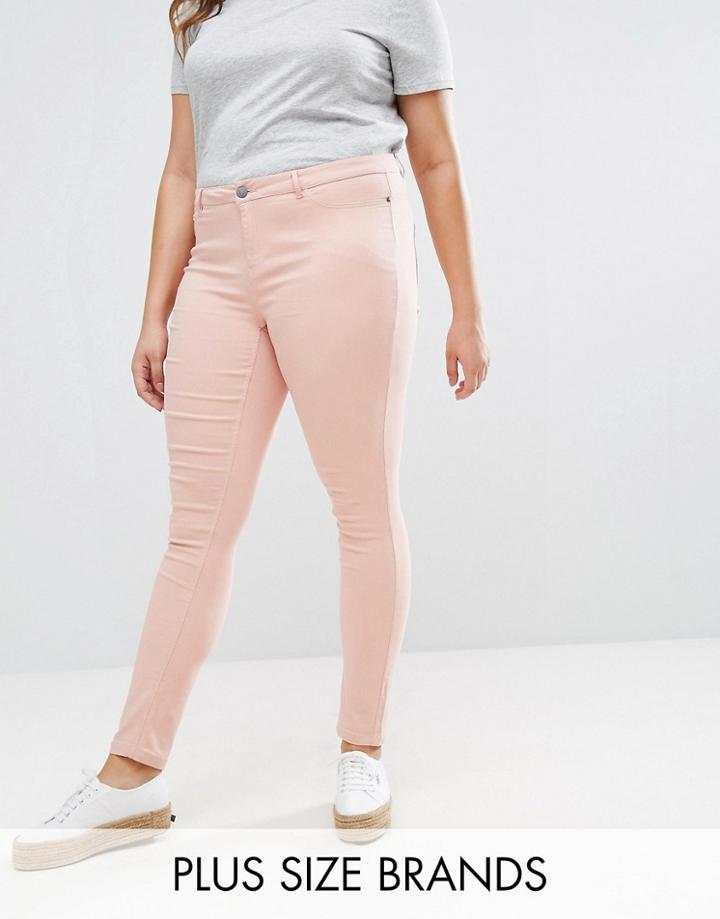 Junarose Colored Slim Leg Jean - Pink