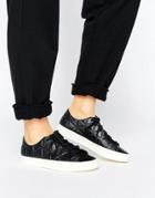 Adidas Court Vantage Polygone Leather Sneakers - Black