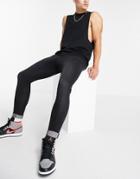 Don't Think Twice Spray On Jeans In Washed Black