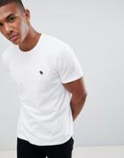 Abercrombie & Fitch Pop Icon Crew Neck T-shirt In White - White