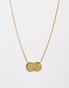 Made Double Disc Pendant - Gold