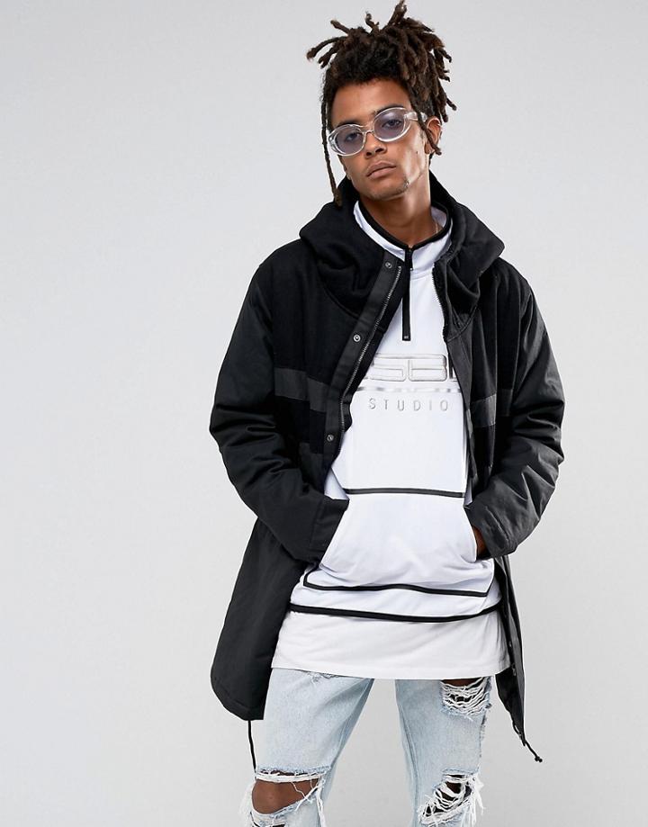 Cayler & Sons Parka In Black With Fleece Lining - Black