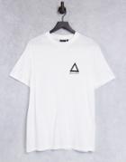 Asos Unrvlld Spply T-shirt With Logo Print In Black-white