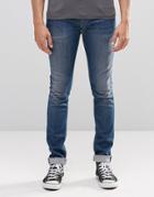 Pepe Finsbury Skinny Jeans Z07 Mid Wash - Mid Wash