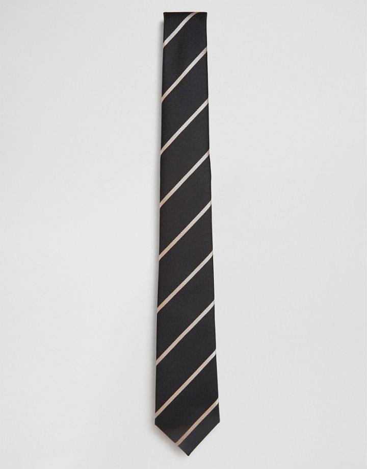 Jack & Jones Tie Stripe - Black