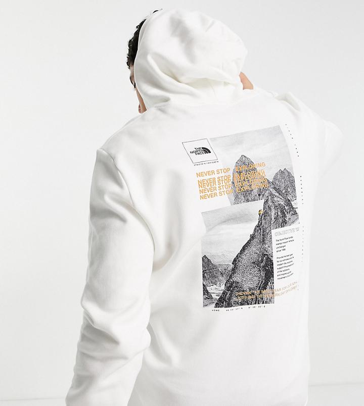 The North Face Collage Hoodie In White - Exclusive To Asos