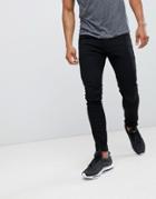 Soul Star Skinny Fit Jeans In Black - Black