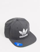 Adidas Originals Snapback Cap In Gray-grey