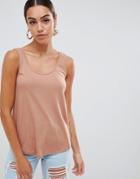 Asos Design Ultimate Tank In Tobacco - Brown