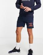 Russell Athletic Logo Jersey Shorts In Navy