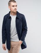Casual Friday Trench With Covered Buttons - Navy