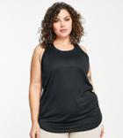 Asos 4505 Curve Icon Tank In Longer Length-black