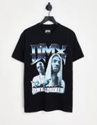 Pull & Bear X Dmx Printed T-shirt In Black