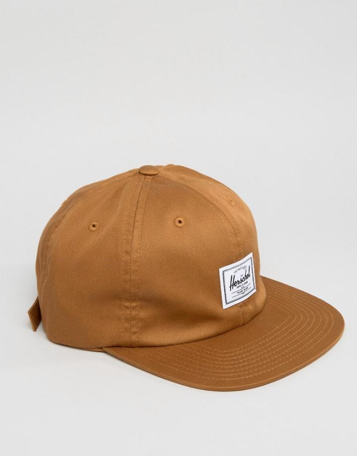 Herschel Supply Co Albert Unstructured Baseball Cap Asos Exclusive - Brown