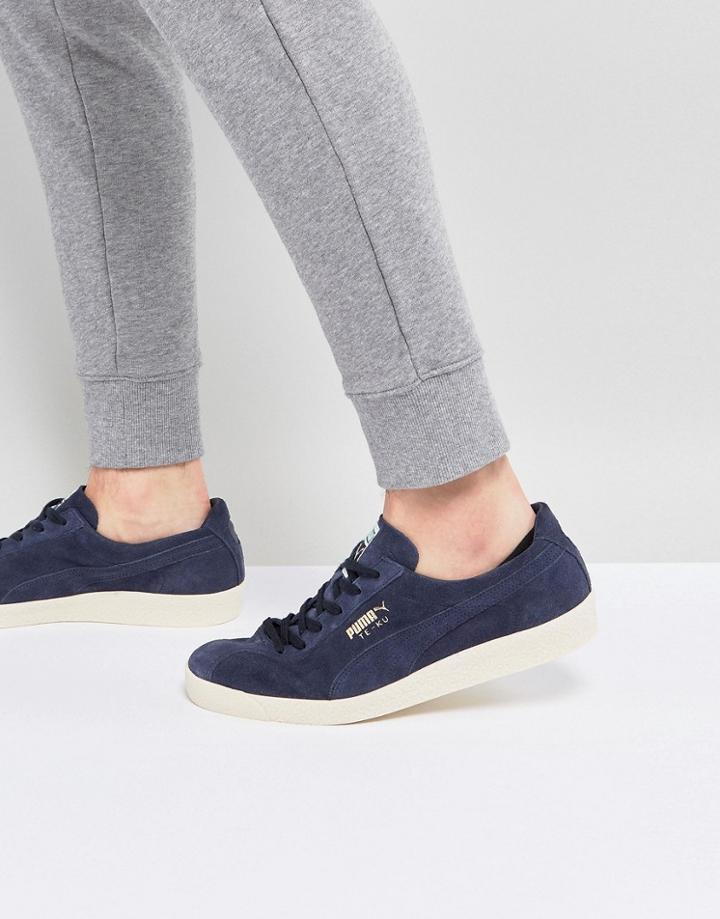 Puma Te-ku Sneakers Suede Sneakers In Navy 36499002 - Navy