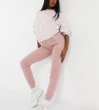 New Look Maternity Lounge Set Weekend Vibes Slogan Sweatpants In Pink