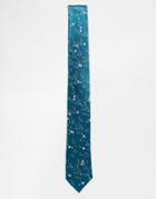 Ted Baker Floral Tie - Green