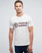 Franklin And Marshall Large Crest T-shirt - Gray