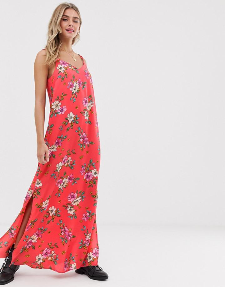 Jdy Cami Maxi Dress In Floral Print-multi