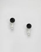 Krystal Swarovski Marquees Drop Earrings - Black