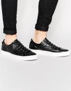 Shoe The Bear Hiro Leather Sneakers - Black