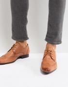 Silver Street Smart Brogues In Tan Leather - Tan