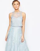 Coast Sulla Embroidered Top In Pale Blue - Pale Blue