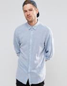 Selected Homme Linen Mix Shirt - Blue