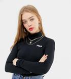 Fila High Neck Top With Small Chest Logo