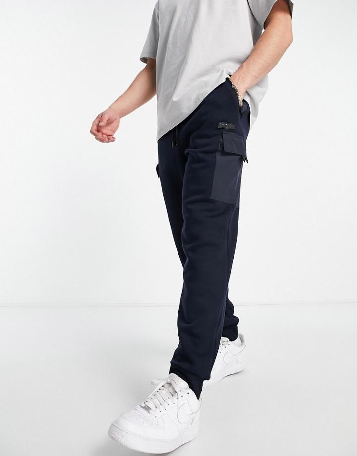 Nicce Summit Sweatpants In Navy