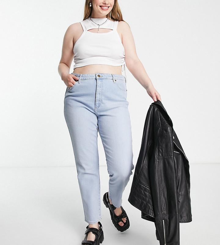 Wrangler Plus Retro Skinny Jeans In Icy Blue