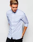Selected Homme Lightweight Cotton Shirt - Light Blue