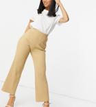 4th & Reckless Petite Knit Wide Leg Pants In Camel-brown